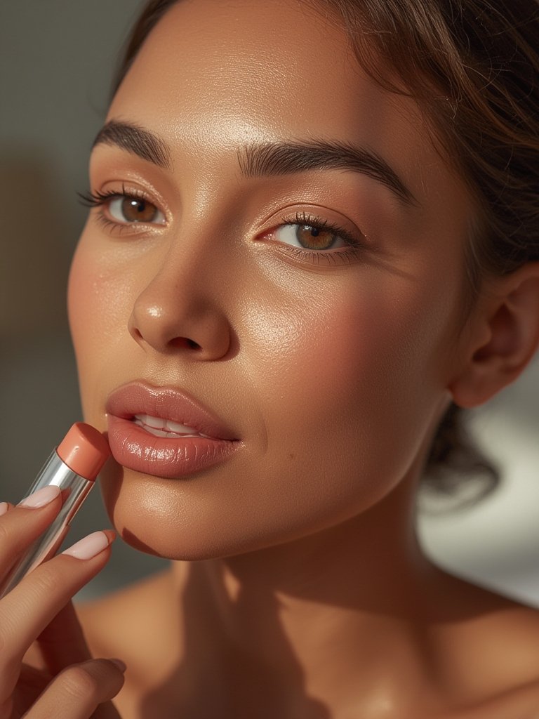 blush stick in action