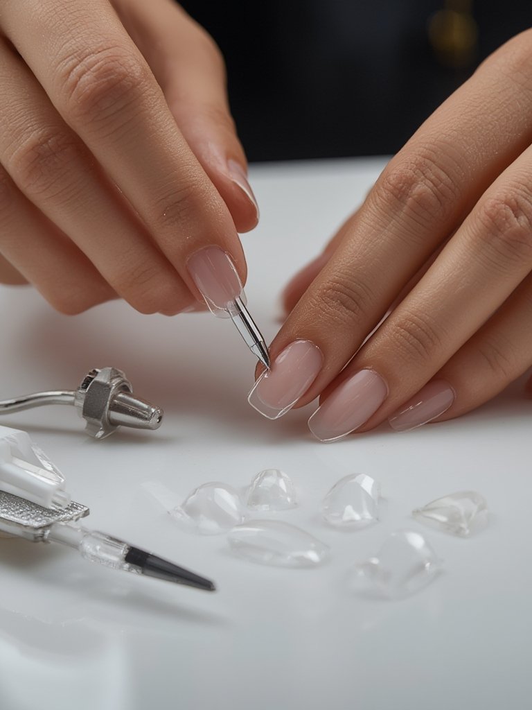 glass press-on nails - Illustration 2