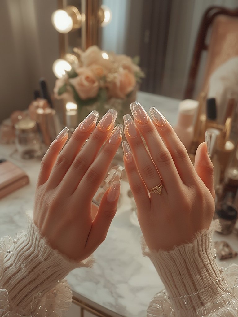 glass press-on nails - Illustration 3