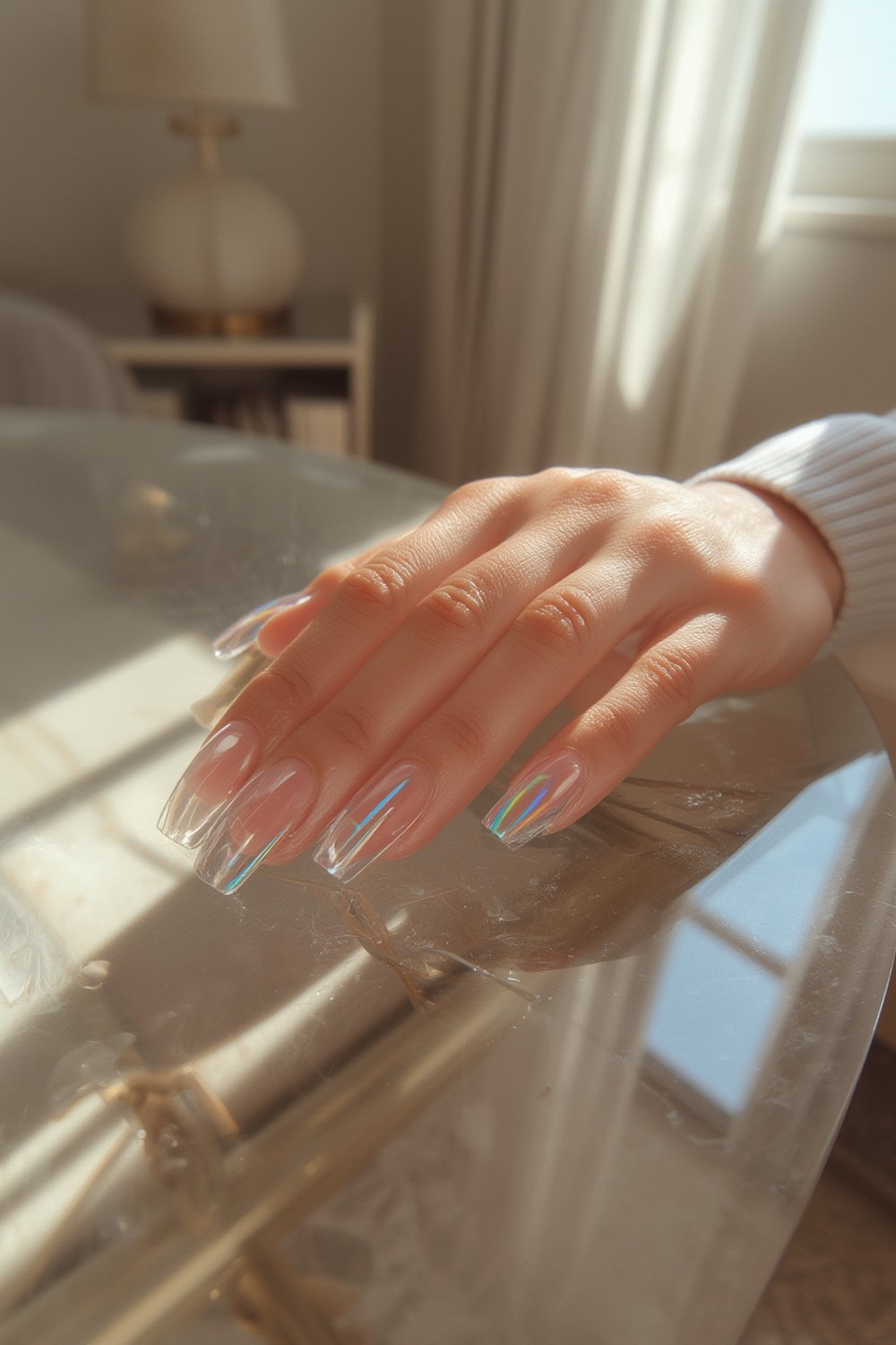 glass press-on nails - Illustration 1