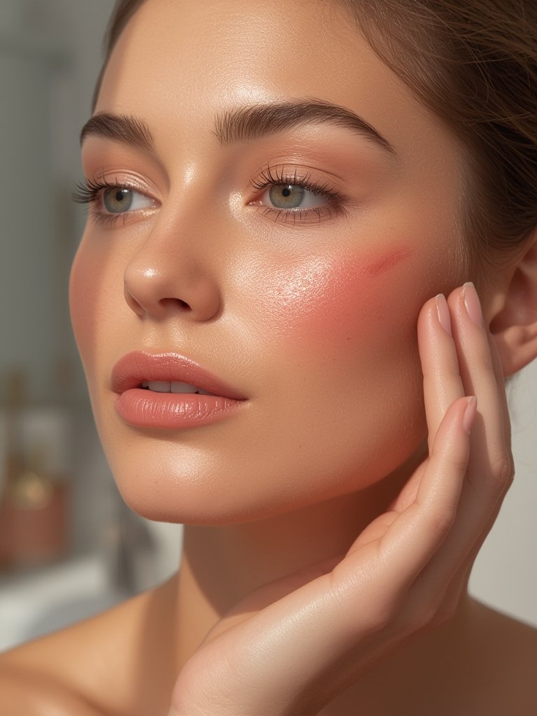 liquid blush in action